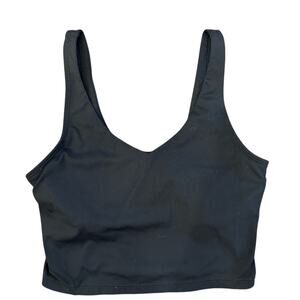 EUC- Black Longline Sports Tank